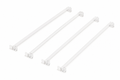 Clear Acrylic Mahjong Tile Pushers – Set of 4, 18-Inch Replacement Pushers for Traditional American Mahjong Racks