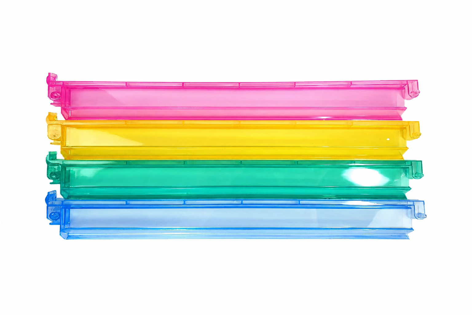 Acrylic Mahjong Mah Jongg Rack and Pusher Combo Set - 4 color Racks