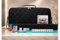 American Mahjong Set – Black Quilted PU Leather Bag, 166 Tiles & Racks