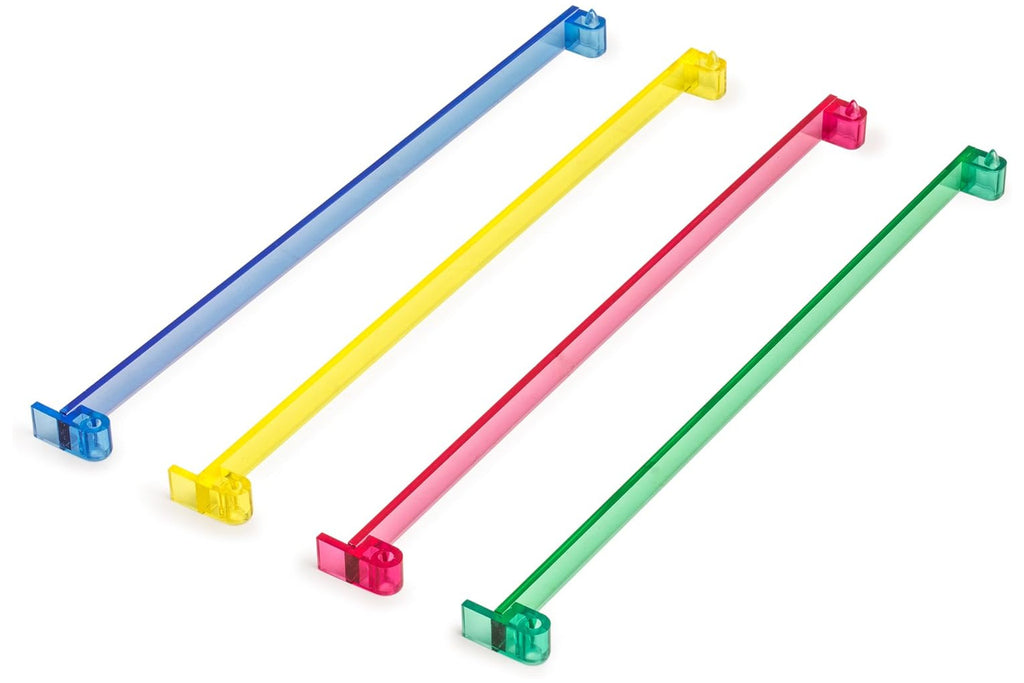 Narati Multi-Color Acrylic Mahjong Tile Pushers – Set of 4, 18-Inch Replacement Pushers