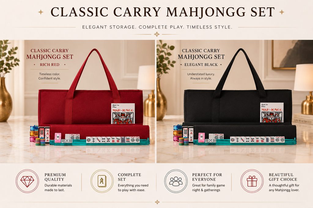 Classic American Mah Jongg Set with 166 Tiles and 4 Combo Racks